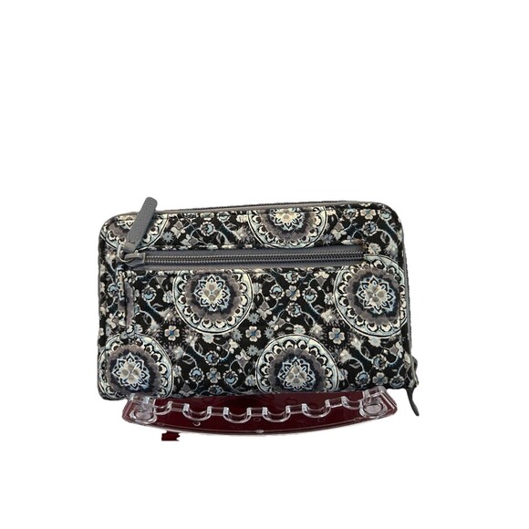 Vera Bradley Charcoal Medallion Wallet Wallet Retired- EUC - Picture 2 of 6